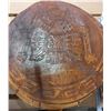 Image 2 : Peruvian Hand-Tooled Leather Ottoman