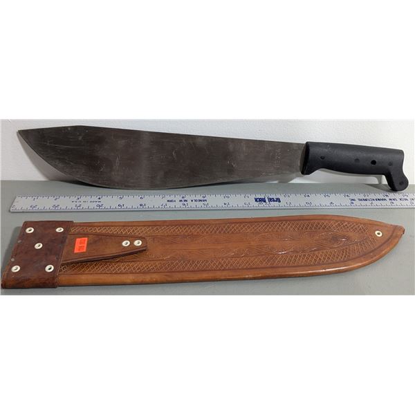 Corneta Machete Made in El Salvador w/ Leather Sheath