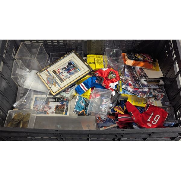 Lot of Sports Collectibles w/ Cards, Mini Jerseys, Medallions, & More