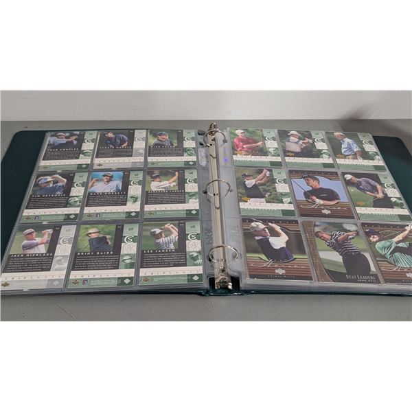 Binder of Assorted Golf Cards