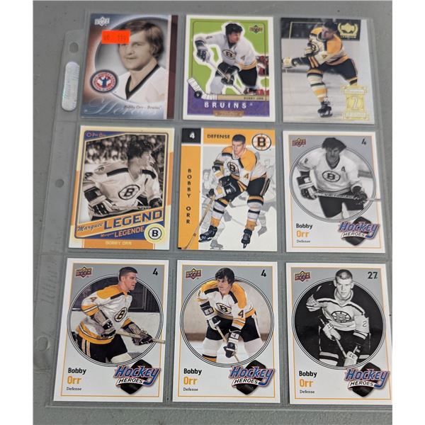 Sheet of Bobby Orr Hockey Cards