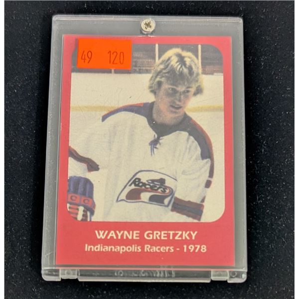 1978 Wayne Gretzky Indianapolis Racers Hockey Card