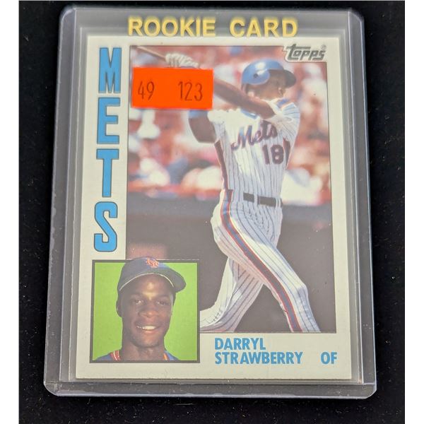 VTG Topps Darryl Strawberry Mets Rookie Baseball Card