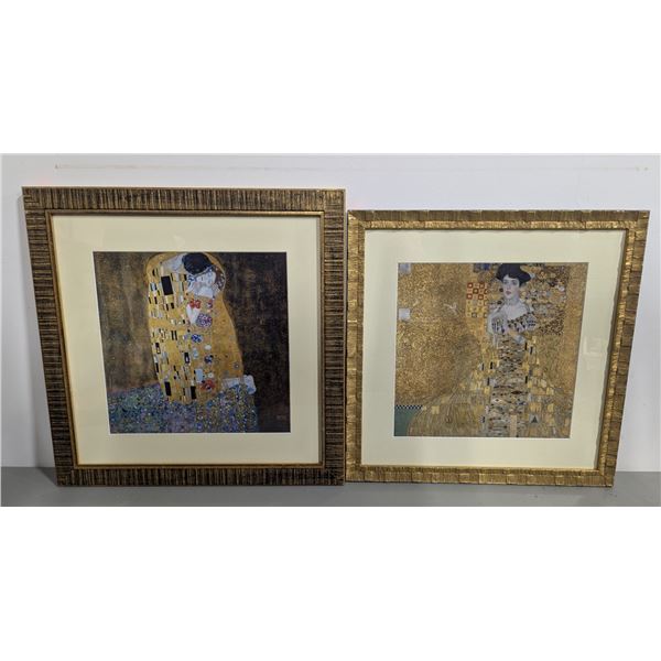 2 Framed Gustav Klimt Prints