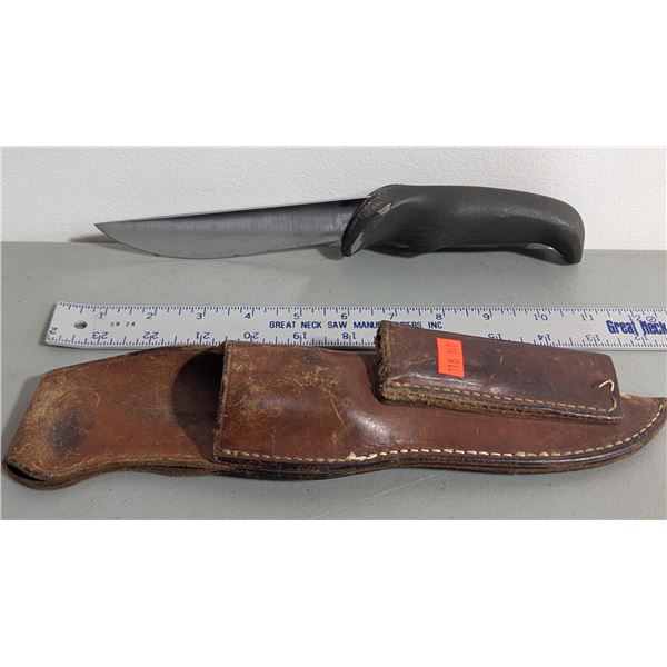 Fixed Blade Knife w/ Leather Sheath