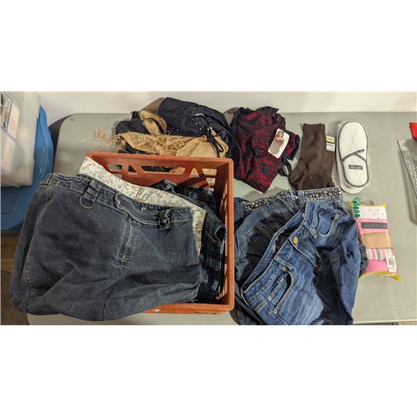 Lot of Assorted Clothing w/ Denim, Lace Bodysuit, & More