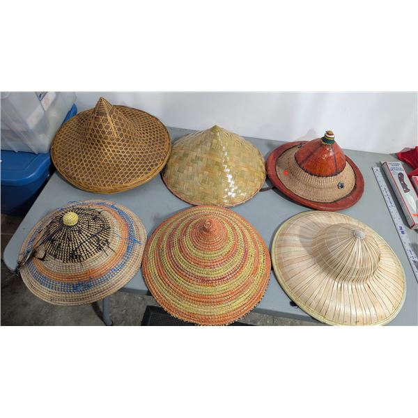 Lot of Asian Conical Hats