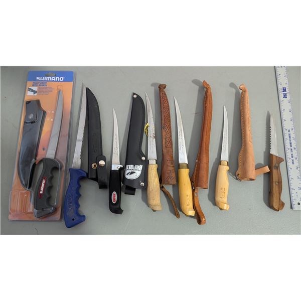 Lot of Assorted Filet Knives