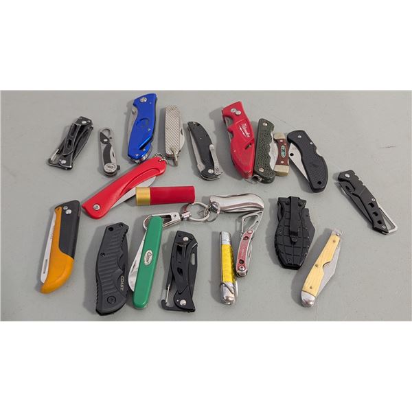 Lot of Assorted Folding Knives