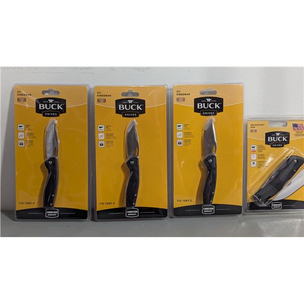 4 New Buck Knives (Kingsman & 286 Bantam)
