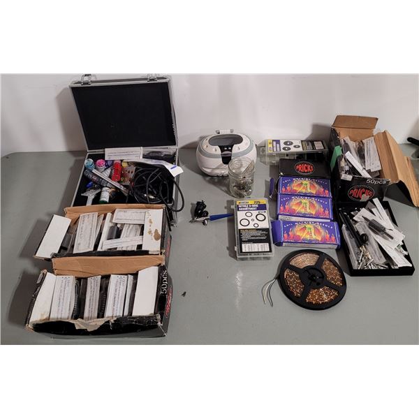 Tattoo Needles, Tattoo Needle Tubes, Inks Lot