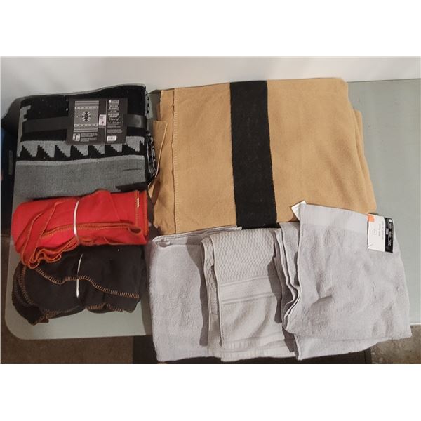 Native Northwest Blanket, Towels and other Blankets Lot