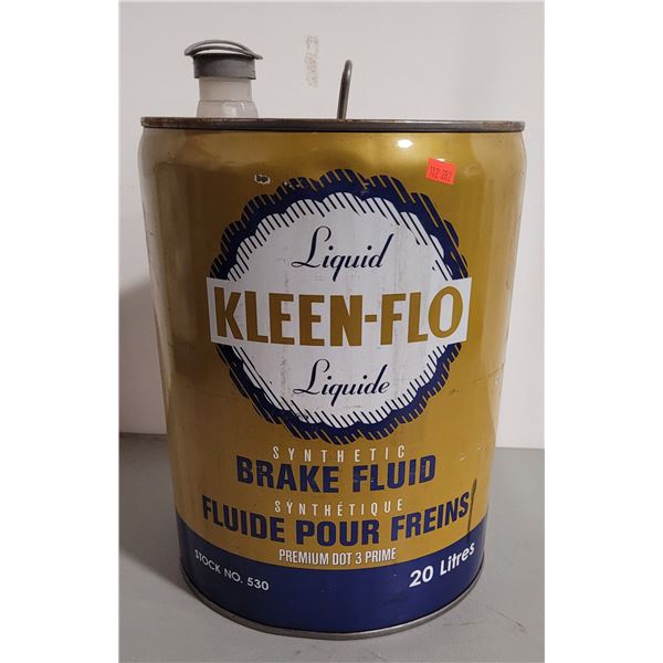 VTG Kleen-Flo Brake Fluid 20 Tin (empty)
