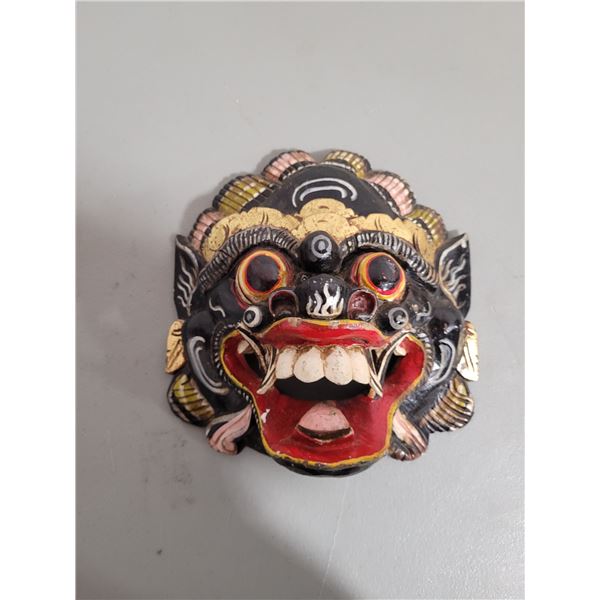 Asian Carved Wood Mask
