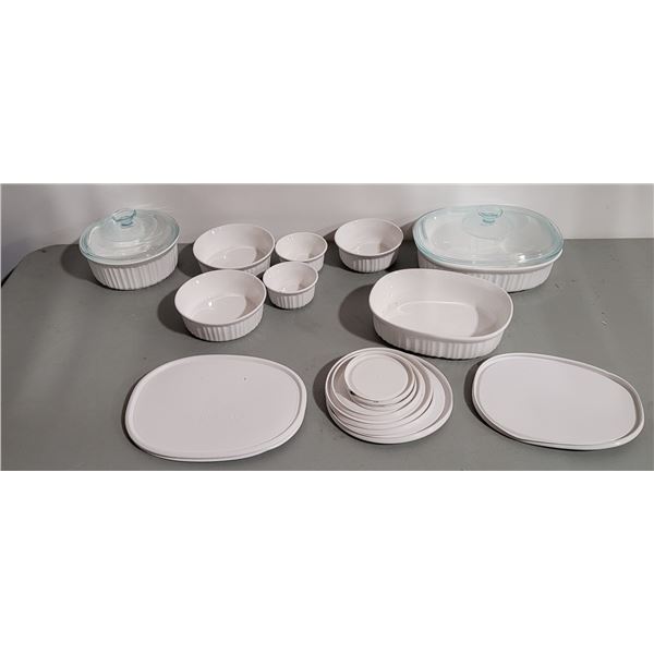 French White Corningware Set