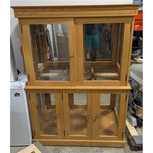 VTG Wooden Hutch with Mirror Backing
