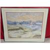 Image 1 : Original Pastel Winter Scene Painting