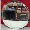 Image 1 : Circular Mirror with Flower Border