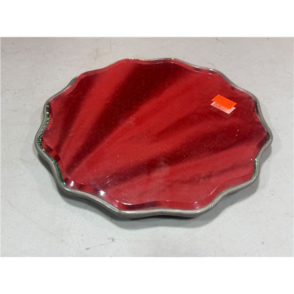 VTG Footed Mirror Vanity tray