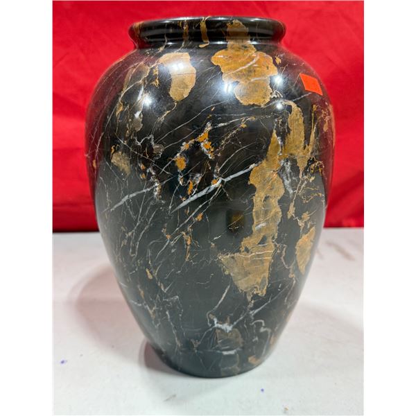 VTG Black Marble Vase