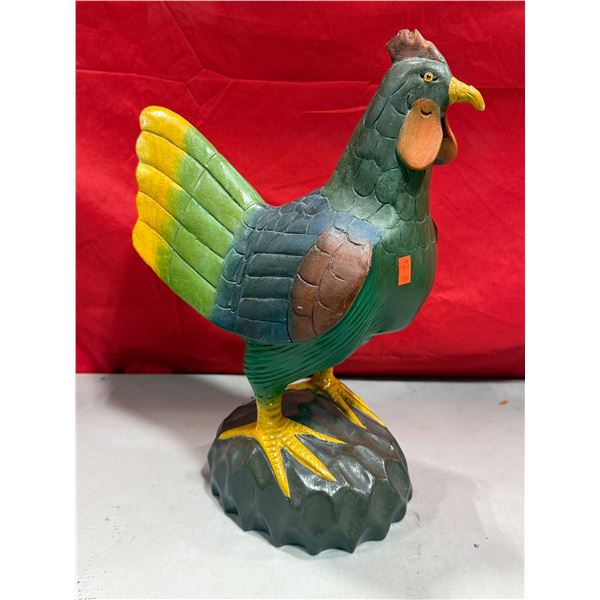 Carved Wooden Rooster