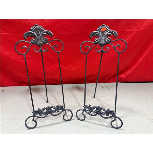 Pair of Metal Tabletop Display Easels