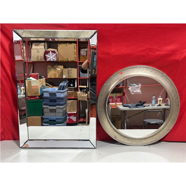 2 Decorative Wall Mirrors