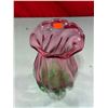 Image 2 : VTG Ruffled Watermelon/Rose Vase
