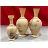 Image 1 : 3 Signed Asian Baluster Vases