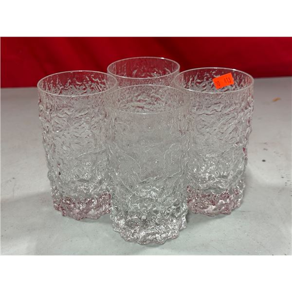 4 Crystal Glacier Tumblers