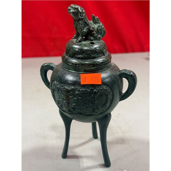 Chinese Guardian Lion Tripod Incense Burner
