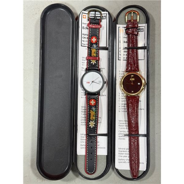 2 Swiss Made ABB Watches