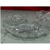 Image 6 : 3 Pinwheel Crystal Dishes