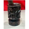 Image 3 : Hand-Carved African Mortar & Pestle