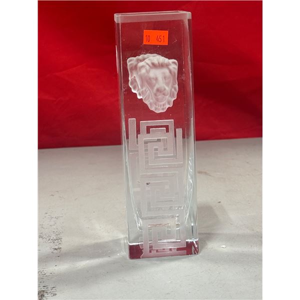 Versace-Style Art Deco Crystal Vase