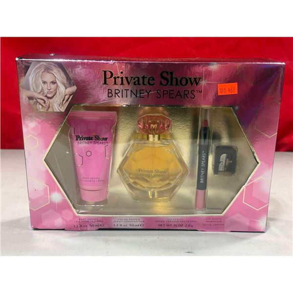 New Britney Spears Private Show Lotion, Perfume, & Lip Pencil Set