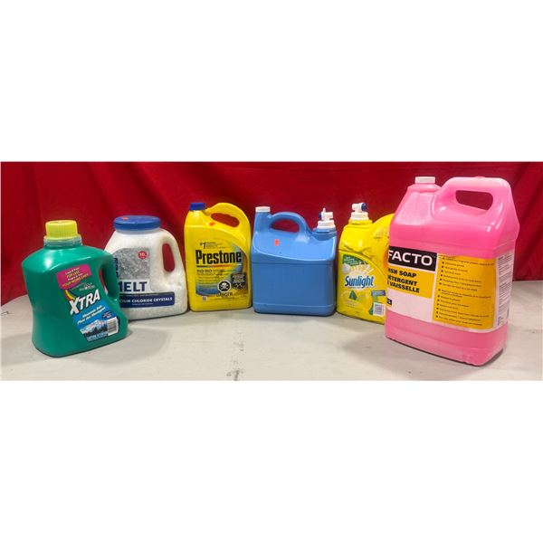 Laundry Detergent, Dish Soap, Anti-Freeze, & Ice Melting Crystals
