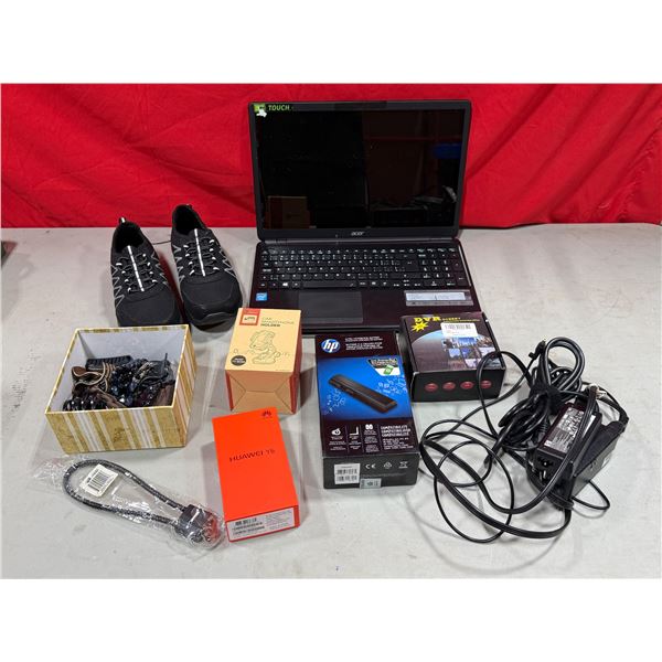 Variety Lot w/ Slip-On Memory Foam Shoes, Acer Laptop, Car Phone Holder, & More