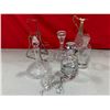 Image 2 : Glass Decanter Lot w/ Pinwheel Crystal