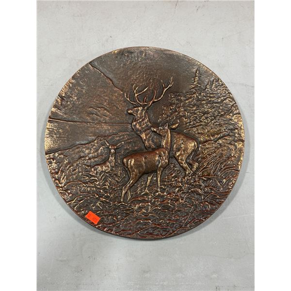 Cast Aluminum Deer Plaque