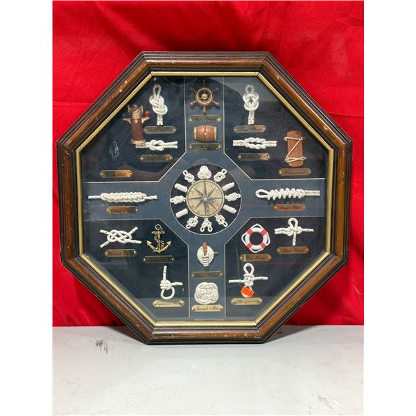 Nautical Knots Shadow Box Clock