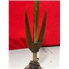 Image 2 : Brass Table Lamp w/ Wooden Fins