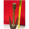 Image 3 : Brass Table Lamp w/ Wooden Fins