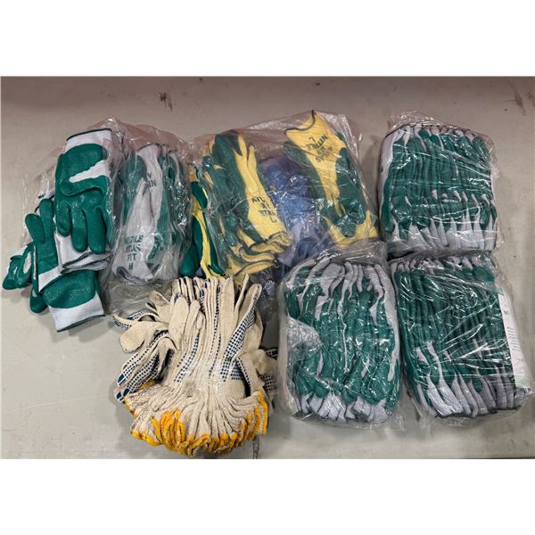 Lot of Assorted Work Gloves