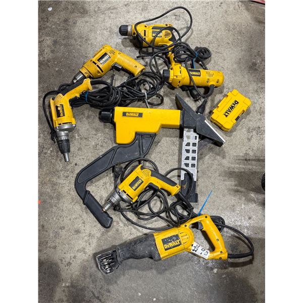 Lot of Assorted Dewalt Power Tools