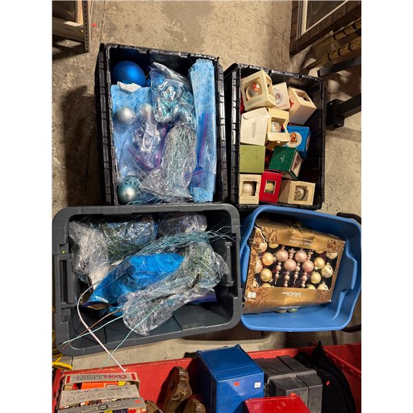 Lot of Assorted VTG Christmas Ornaments & Decor