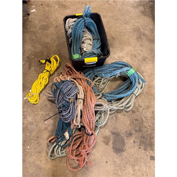 Lot of Assorted Rope