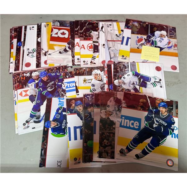 Lot of Assorted Official Canucks Photos