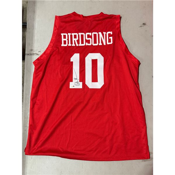 Autographed Houston Birdsong #10 Basketball Jersey w/ COA