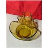 Image 2 : Anchor Hocking Amber Glass Chip & Dip Set